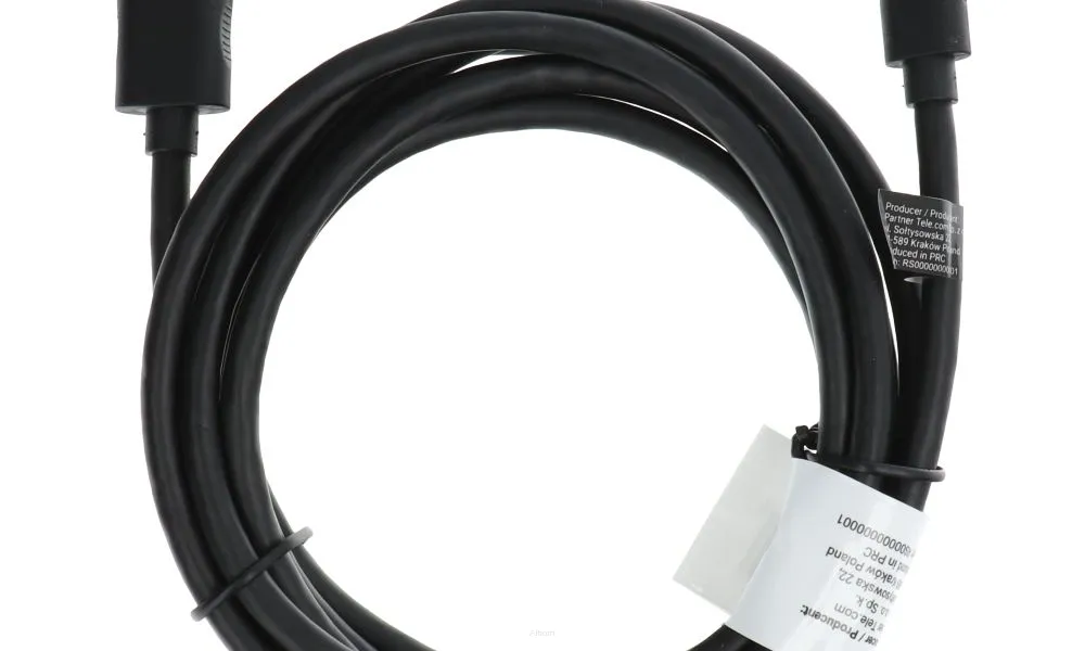 Kabel USB - Typ C 3.0 C393 2 metry 3A czarny