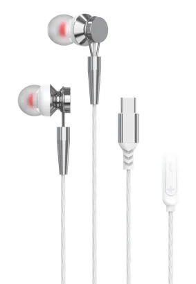 PAVAREAL zestaw słuchawkowy / słuchawki z mikrofonem Typ C PA-M10C-R białe [DAC]