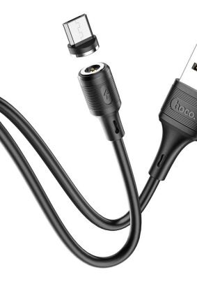 HOCO kabel USB do Micro magnetyczny 2,4A Sereno X52 czarny