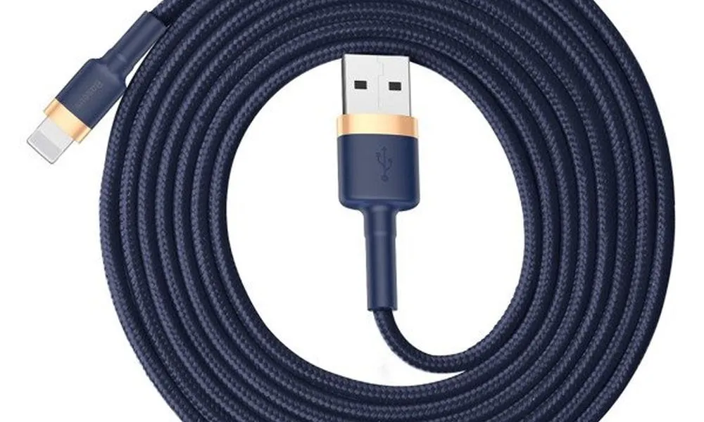 BASEUS kabel USB do Apple Lightning 8-pin 2A Yvien CALYW-A13 1,8m granatowy