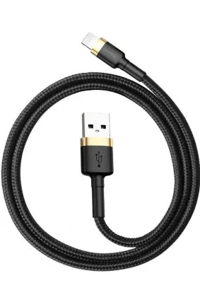 BASEUS kabel USB do Apple Lightning 8-pin 2,4A Cafule CALKLF-BV1 1m złoto-czarny