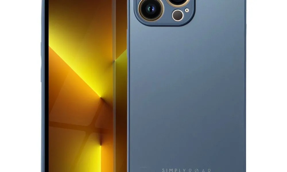 Futerał Roar Matte Glass Case - do iPhone 13 Pro niebieski