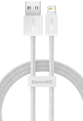 BASEUS kabel USB do Apple Lightning 8-pin 2,4A Dynamic Series CALD000402 1m biały