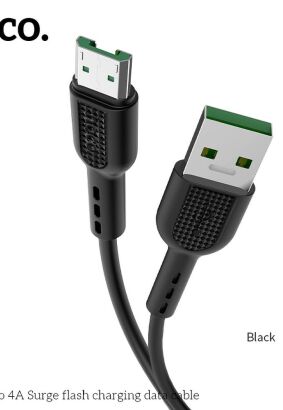 HOCO kabel USB do Micro Surge FAST CHARGE 4A X33 czarny