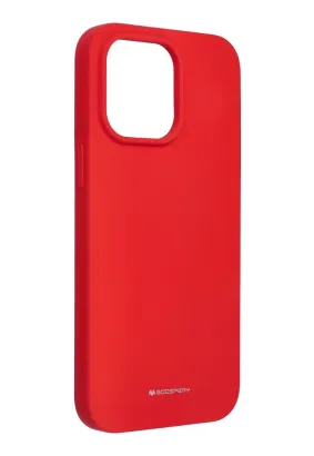 Futerał Mercury Silicone do Iphone 14 PRO MAX czerwony