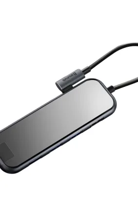 BASEUS HUB adapter przejściówka Typ C na 3x USB3.0 / RJ45 / PD / HD 4K do MacBook / PC szary CAHUB-DZ0G