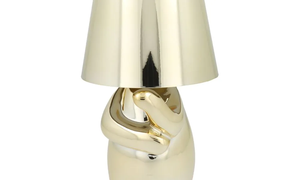 Lampka nocna GOLD MAN Art Deco stojący (wzór 3) MLTL