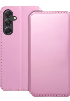 Kabura Dual Pocket do SAMSUNG A54 5G jasny różowy