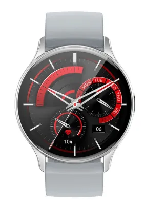 HOCO smartwatch / inteligentny zegarek Amoled Y15 smart sport (możliwość połączeń z zegarka) srebrny