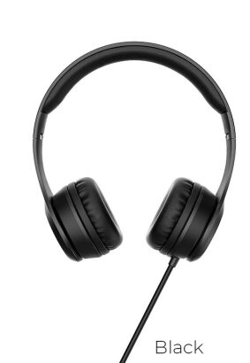 HOCO zestaw słuchawkowy / słuchawki nagłowne W21 Gracefull czarne