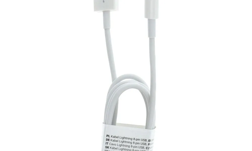 Kabel USB do iPhone Lightning 8-pin C601 1 metr biały