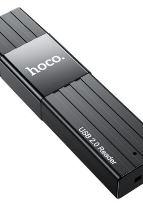 HOCO czytnik kart pamięci 2w1 HB20 Mindful USB2.0