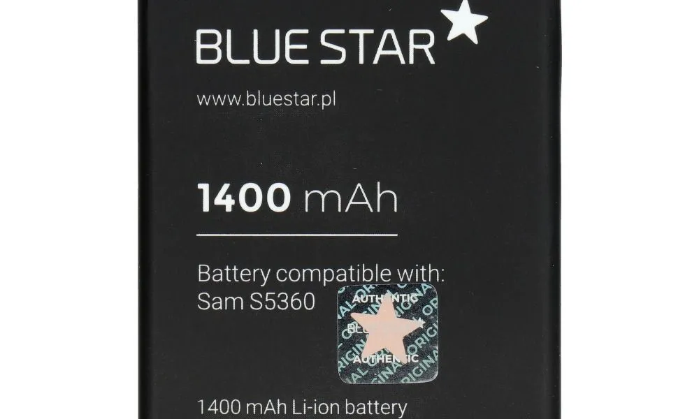 Bateria do Samsung S5360 Galaxy Y / Wave Y (S5380) 1400 mAh Li-Ion Blue Star PREMIUM