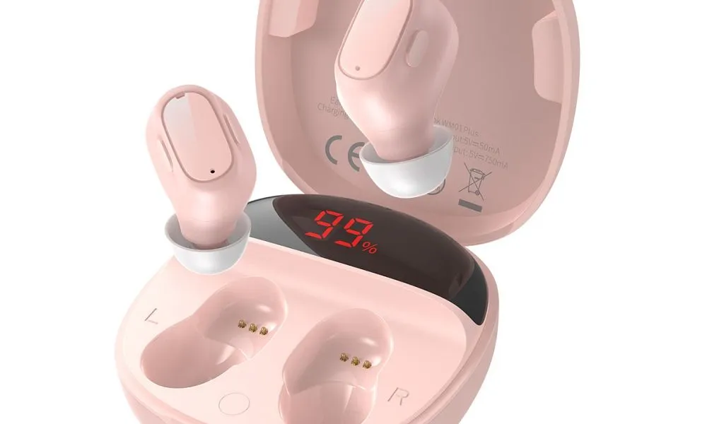 BASEUS słuchawki bezprzewodowe / bluetooth TWS Encok WM01 Plus pink NGWM01P-04