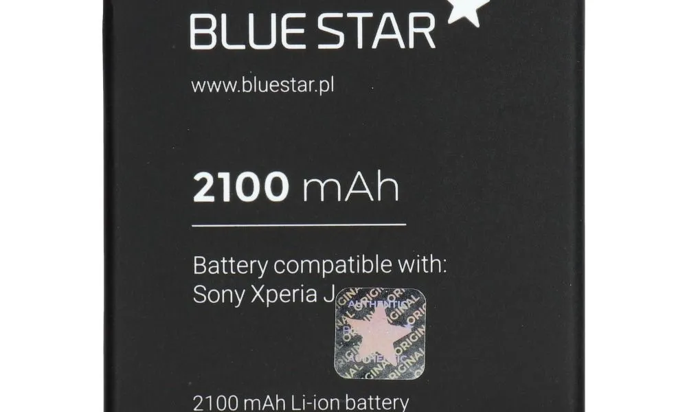 Bateria do Sony Xperia J (ST26I)/Xperia TX (LT29I)/Xperia M / L / E1 2100 mAh Li-Ion Blue Star PREMIUM