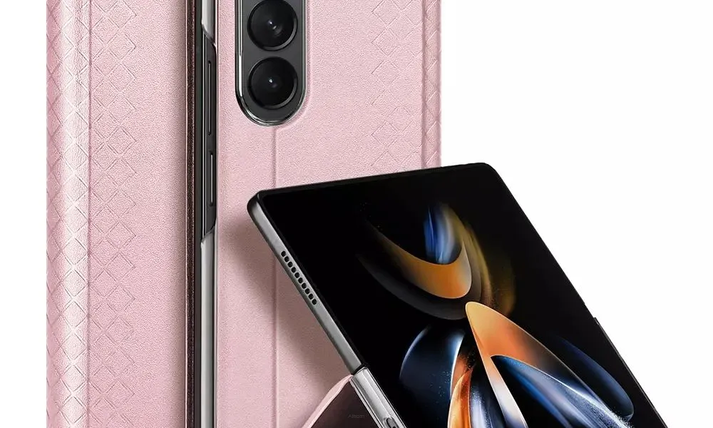 DUX DUCIS Bril - skórzane etui do Samsung Galaxy Z Fold5 5G różowe