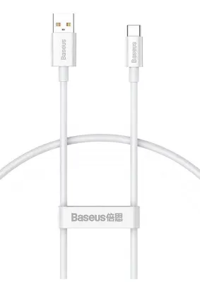 BASEUS kabel USB A do Typ C PD 100W 0,25m biały P10320102214-00