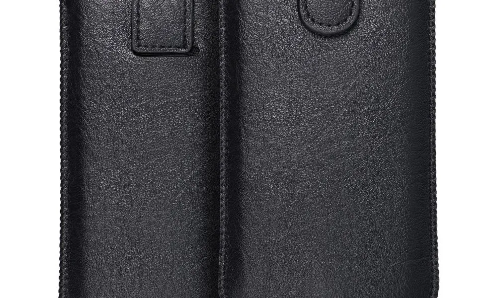 Futerał Skórzany Uniwersalny Slim Kora 2 - do LG K10/ Samsung Grand Prime czarny