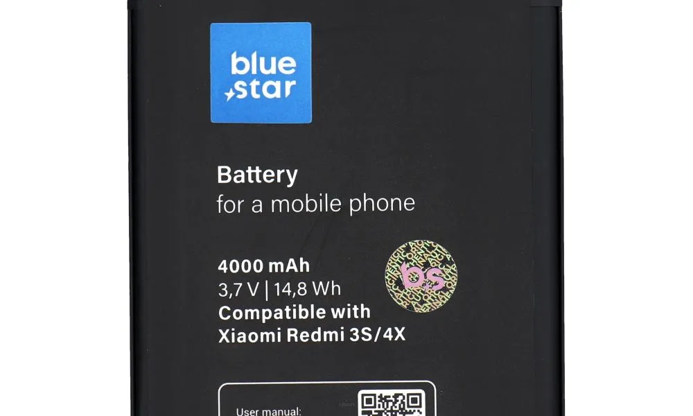 Bateria do Xiaomi Redmi 3/3S/3X/4X (BM47) 4000 mAh Li-Ion Blue Star