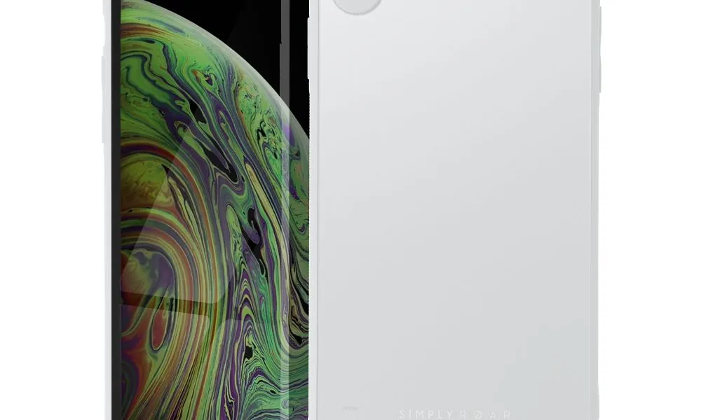 Futerał Roar Matte Glass Case - do iPhone XS Max stalowy