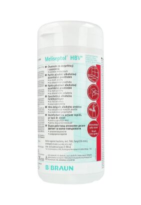 Chusteczki do mycia i dezynfekcji powierzchni Meliseptol® HBV  100 sztuk TUBA