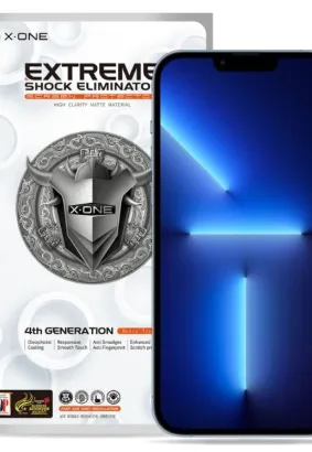 Szkło hartowane X-ONE Extreme Shock Eliminator 4th gen. Matowe - do iPhone 14 Pro/15
