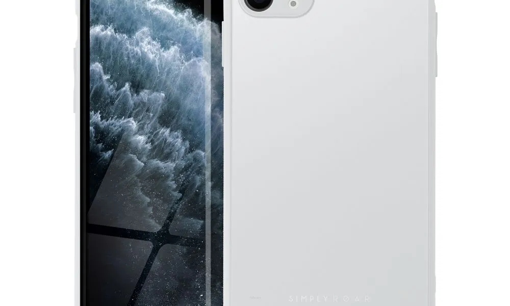 Futerał Roar Matte Glass Case - do iPhone 11 Pro Max stalowy