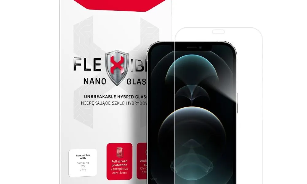 Forcell Flexible Nano Glass - szkło hybrydowe do iPhone 12 Pro Max