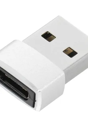 Adapter Typ C do USB A srebrny