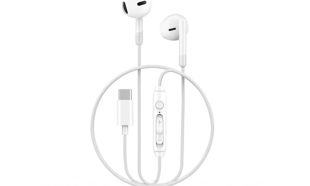 WiWU - Słuchawki stereo na kablu EB314 USB C (DAC) - białe