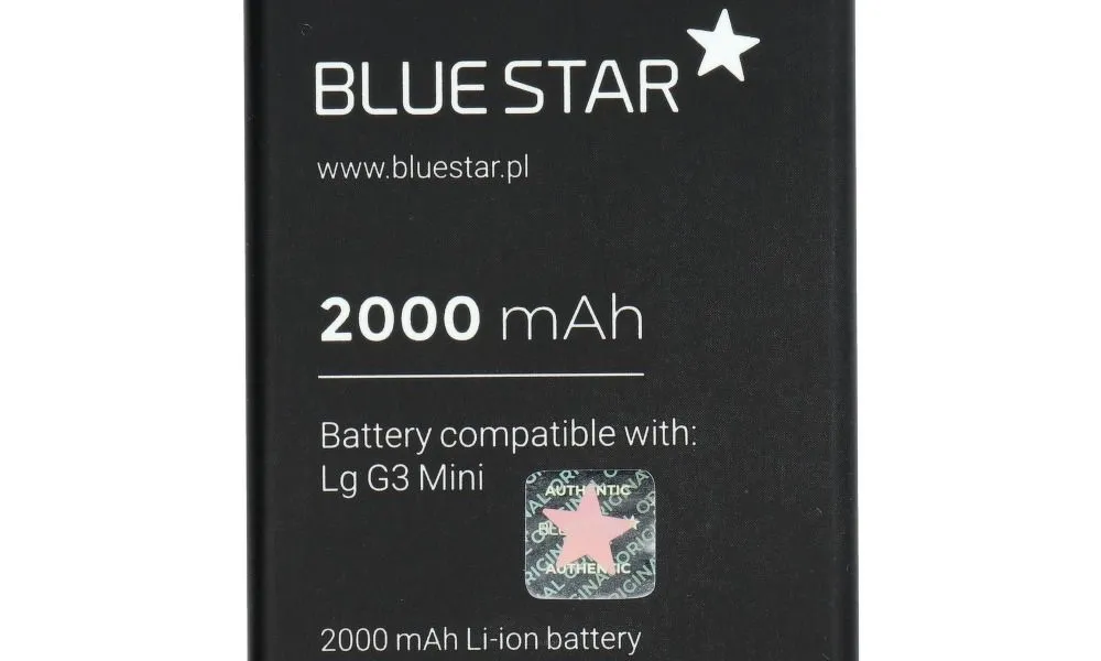 Bateria do LG G3 mini(G3 S/G3 Beat)G4c/Bello/L80/L90 2000 mAh Li-Ion Blue Star PREMIUM