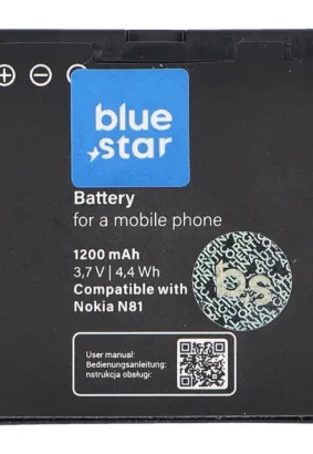 Bateria do Nokia E51/N81/N81 8GB/N82/N86 1200 mAh Li-Ion Blue Star PREMIUM