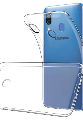 Futerał Back Case Ultra Slim 0,3mm do SAMSUNG Galaxy A20 transparent