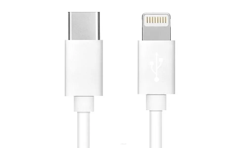 Kabel Typ C do iPhone Lightning 8-pin Power Delivery PD20W 3A C291 biały 1 metr BOX