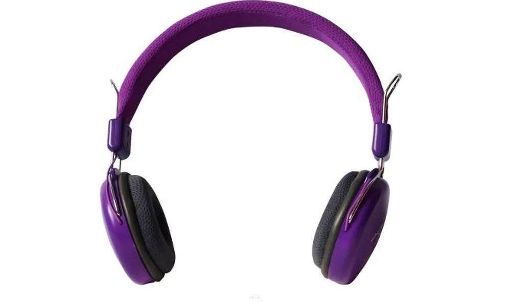 Słuchawki nagłowne multimedialne z mikrofonem ART AP-60C fioletowe