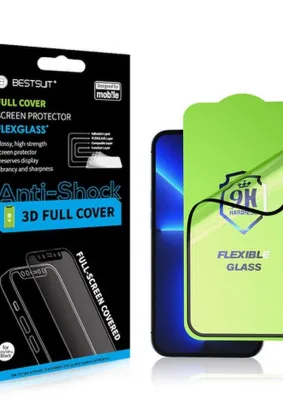 Szkło hybrydowe Bestsuit Flexible 5D Full Glue do iPhone X/Xs czarny
