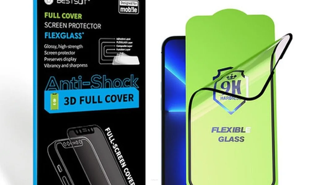 Szkło hybrydowe Bestsuit Flexible 5D Full Glue do iPhone Xr/11 czarny