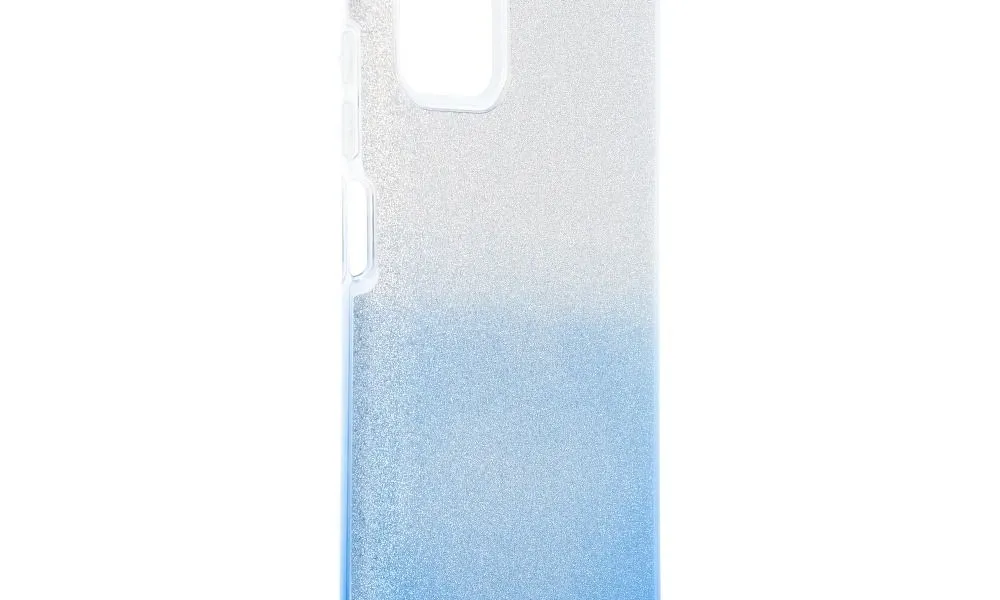 Futerał SHINING do SAMSUNG Galaxy A03S transparent/niebieski