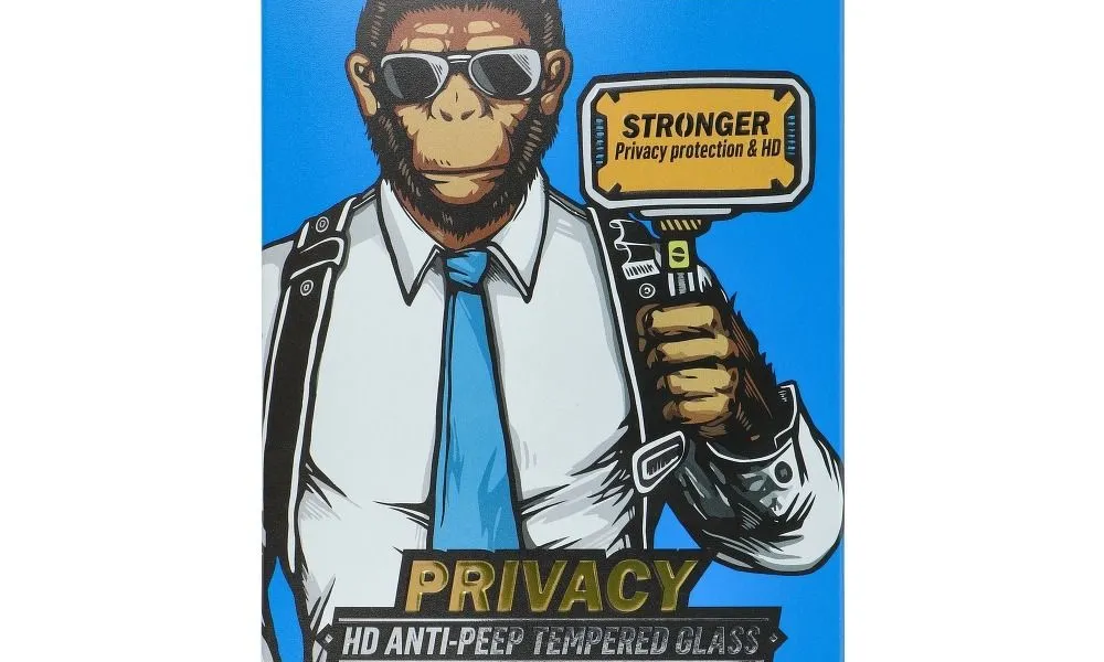 Szkło Hartowane 5D Mr. Monkey Glass - Apple iPhone 7/8  PLUS biały (Strong Privacy)