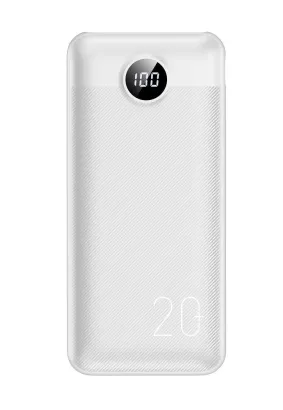 Bateria zewnętrzna (Powerbank) VEGER L20S - 20 000mAh LCD Quick Charge PD 20W biały (VP2039PD  / W2039PD )