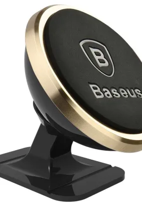 BASEUS uchwyt samochodowy magnetyczny do deski 360° Adjustable złoty SUCX140015