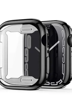 DUX DUCIS Samo - futerał ochronny Soft TPU ze szkłem do Apple Watch Series 7/8/9 45mm czarny