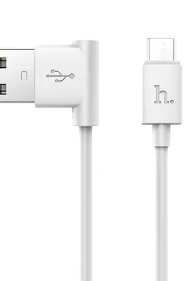 HOCO kabel USB do Micro kąt 90 stopni UPM10 1 metr biały.