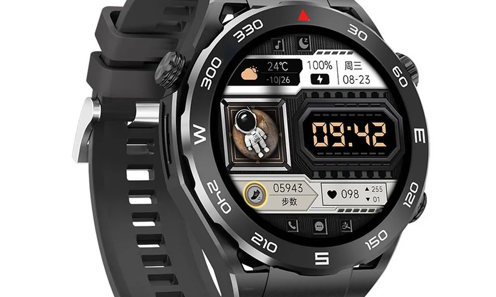 HOCO smartwatch / inteligentny zegarek Y16 smart sport (możliwość połączeń z zegarka) czarny