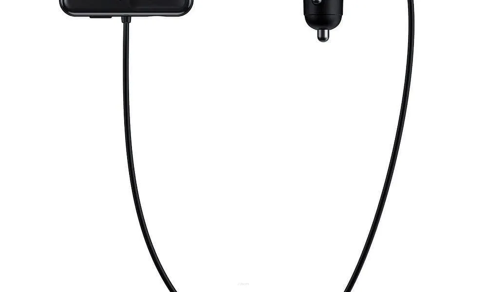 BASEUS Transmiter FM Bluetooth MP3 z ładowarką samochodową + 2x USB 2,1A + AUX + PILOT CCTM-E01