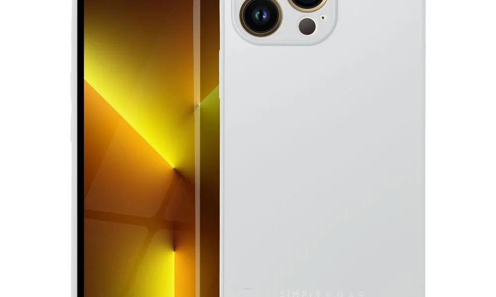 Futerał Roar Matte Glass Case - do iPhone 13 Pro Max stalowy