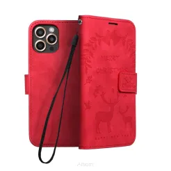 Kabura MEZZO Book do SAMSUNG Galaxy A32 5G renifery czerwony