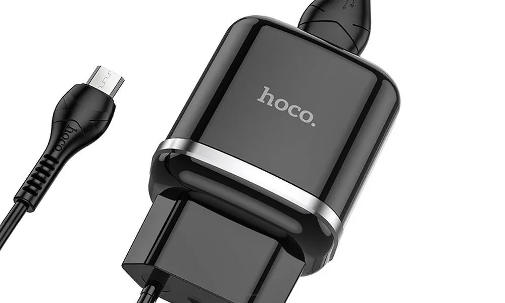 HOCO ładowarka sieciowa USB 3A QC3.0 Fast Charge Special Single Port z kablem Micro N3 czarna