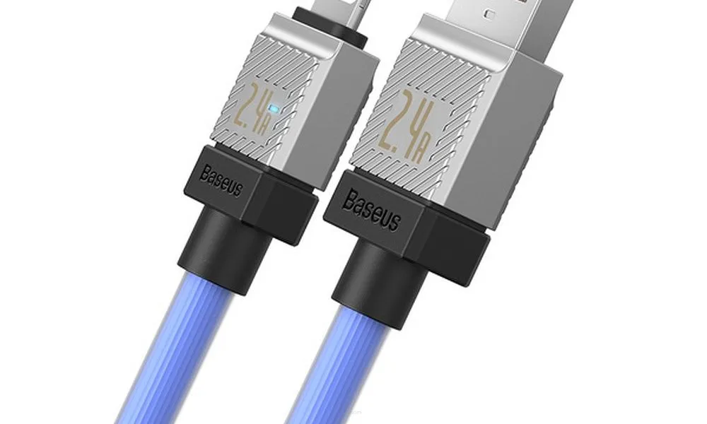 BASEUS kabel USB do Apple Lightning 8-pin CoolPlay 2,4A 1m niebieski CAKW000403