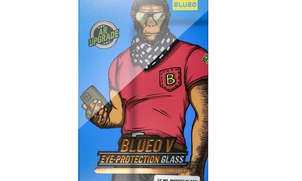 Szkło Hartowane 5D Mr. Monkey Glass - Apple iPhone XS Max/11 Pro Max    czarny (Strong Anti-Blue)